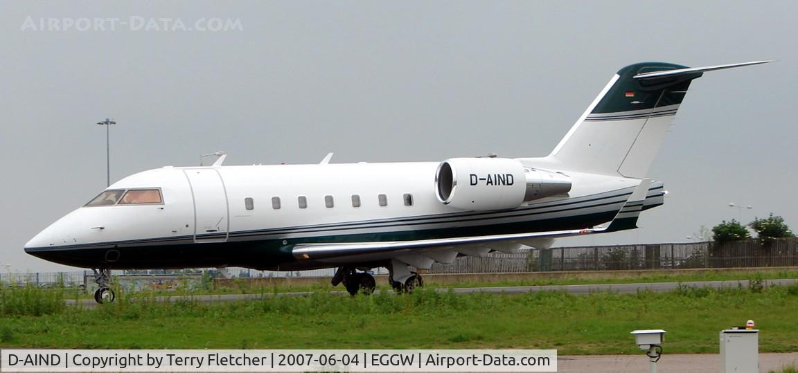 D-AIND, 2003 Bombardier Challenger 604 (CL-600-2B16) C/N 5572, Challenger CL604