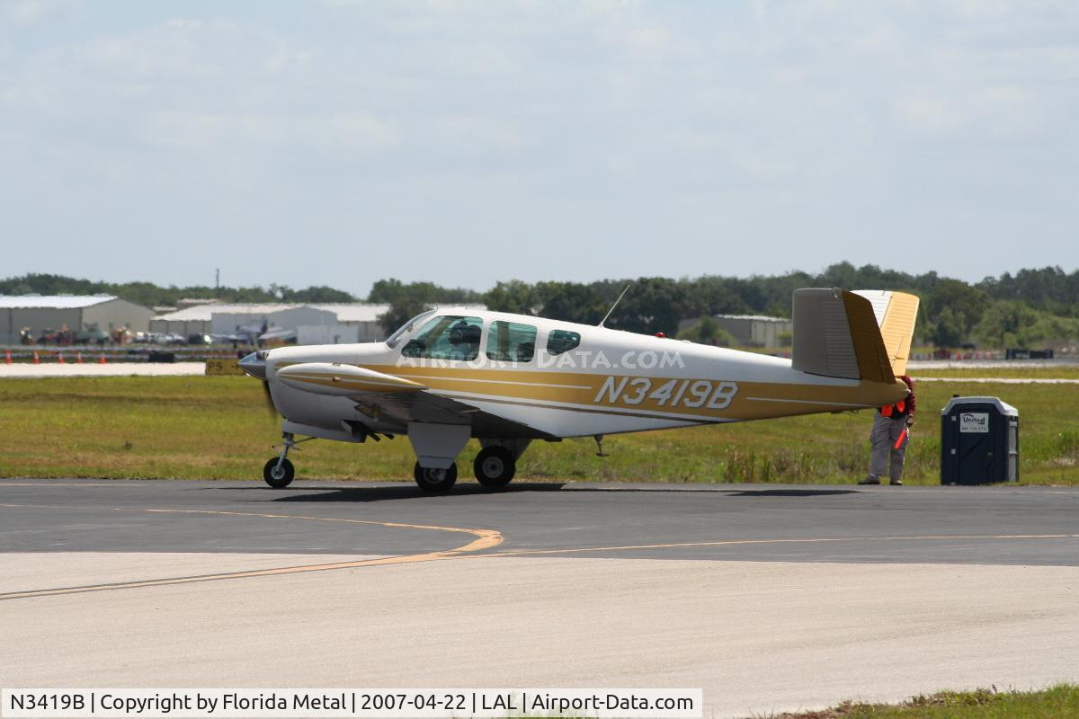 N3419B, 1953 Beech D35 C/N D-3657, D35