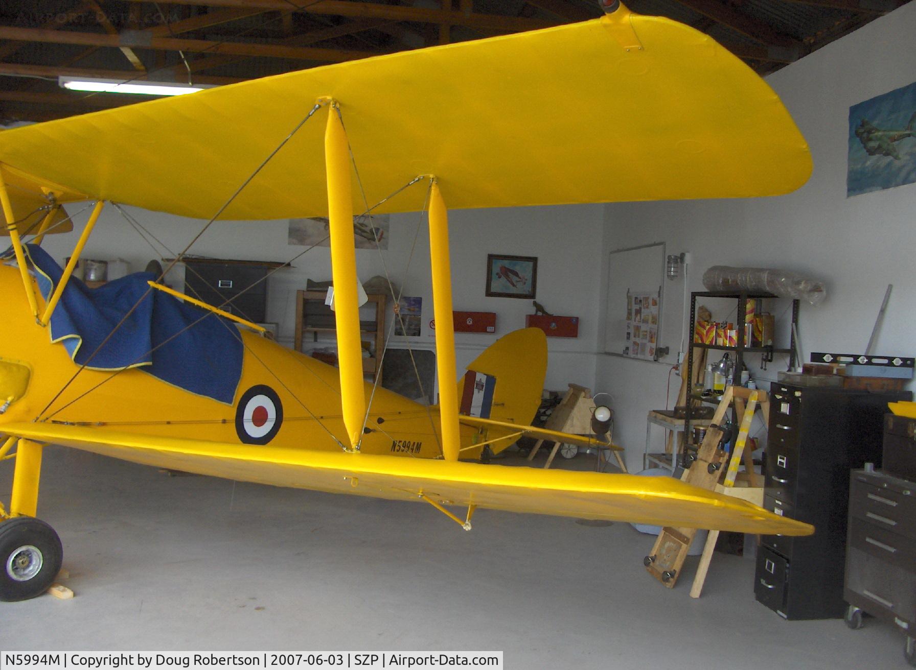 N5994M, 1942 De Havilland Canada DH-82C Tiger Moth C/N DHC1297, 1942 DeHavilland DH 82C TIGER MOTH, DH Gipsy Major 1C 142 Hp