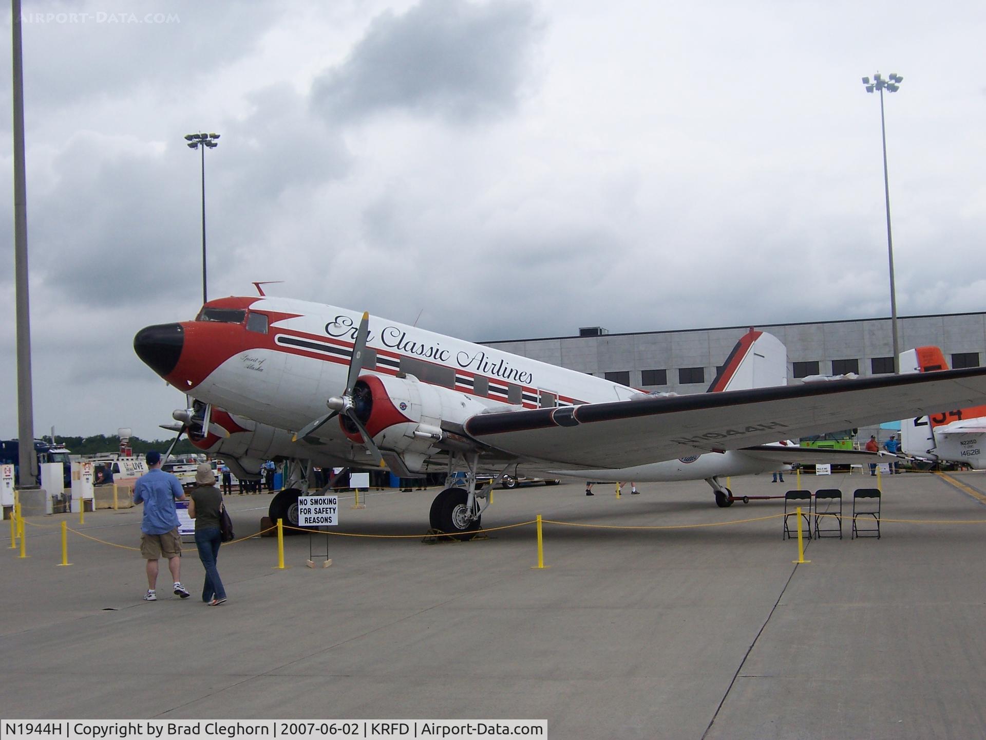 N1944H, 1945 Douglas DC-3C (C-47B-50-DK) C/N 34378, Static display - Rockford Airfest 2007