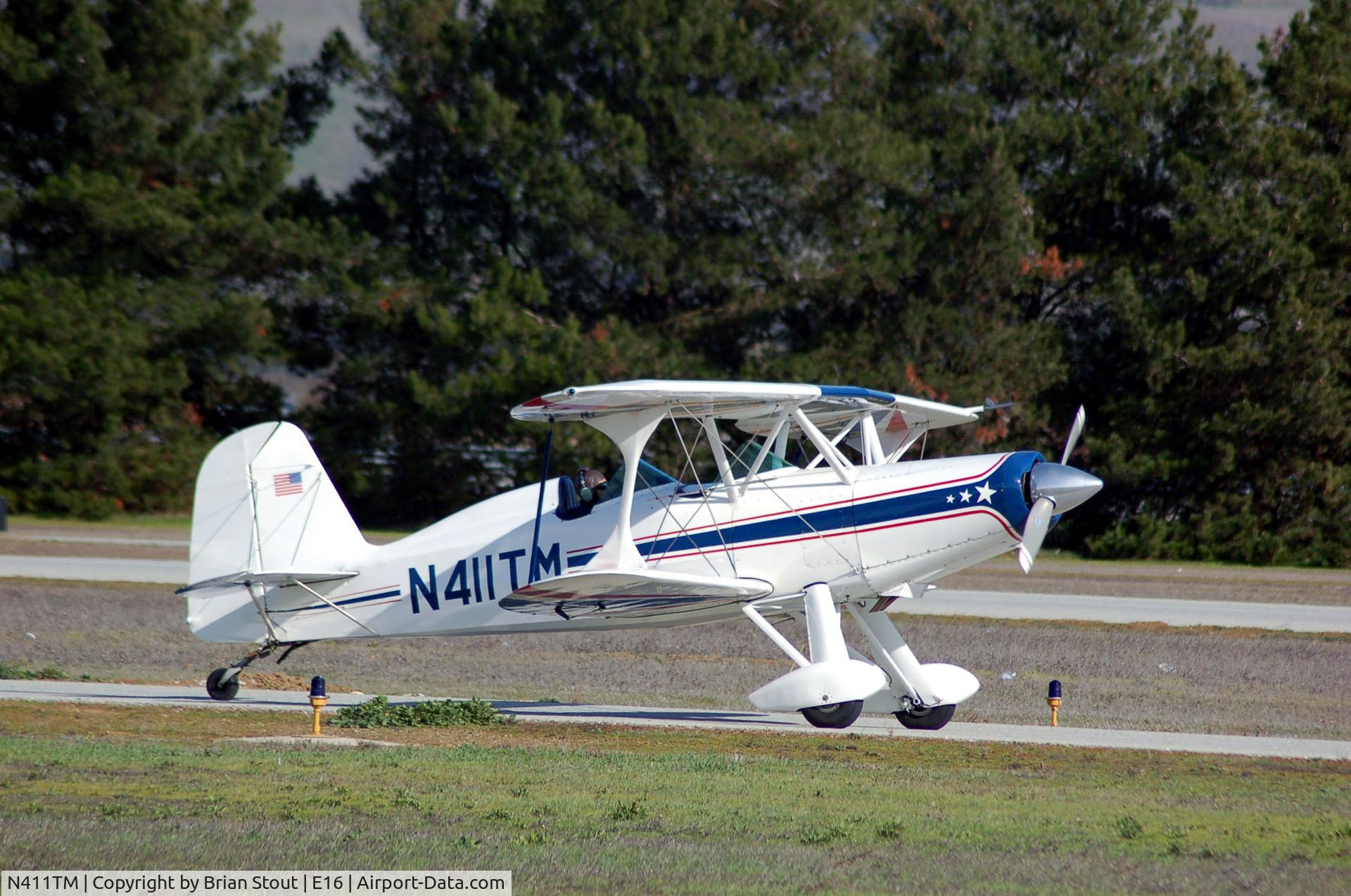 N411TM, 1976 Stolp SA-300 Starduster Too C/N 1 (N411TM), Taxi at E16