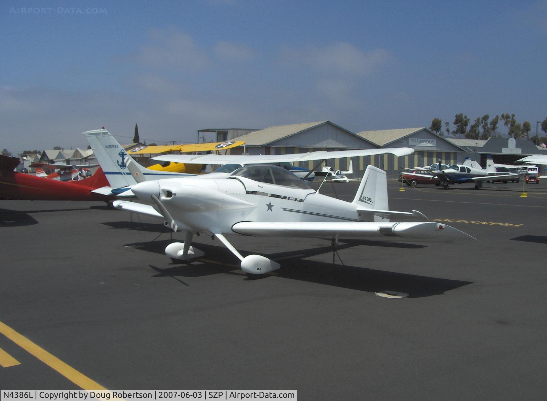 N4386L, 1992 Vans RV-4 C/N 1346, 1992 Anderson VAN's RV-4, Lycoming O-320