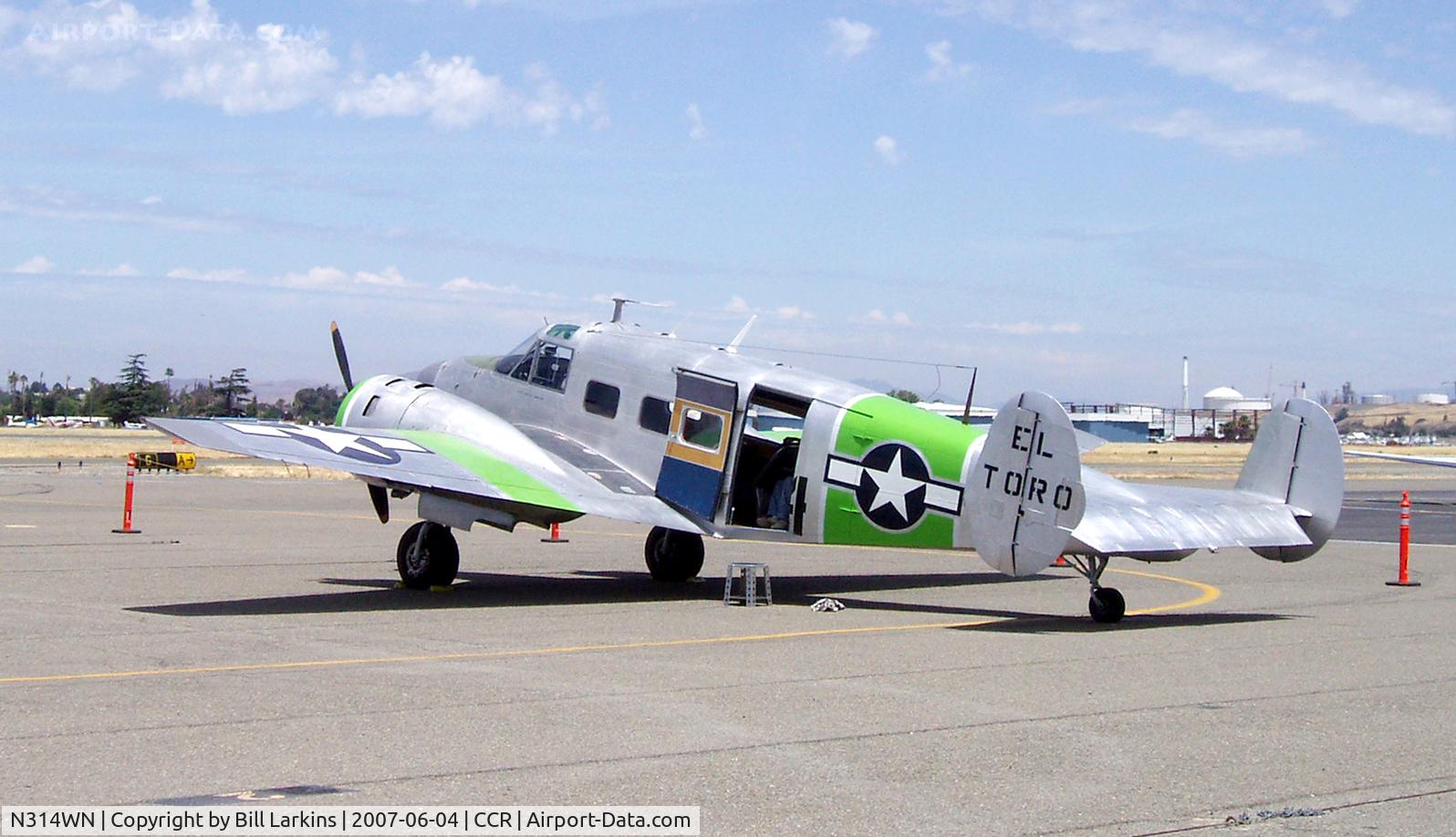 N314WN, 1952 Beech C-45H Expeditor C/N AF-566, Painted as MCAS El Toro instrument trainer