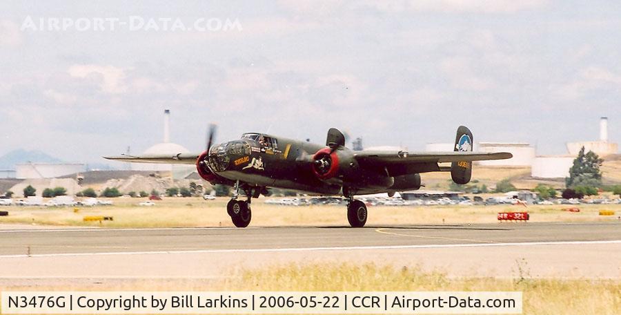 N3476G, 1944 North American B-25J Mitchell C/N 108-33257, First time at Concord