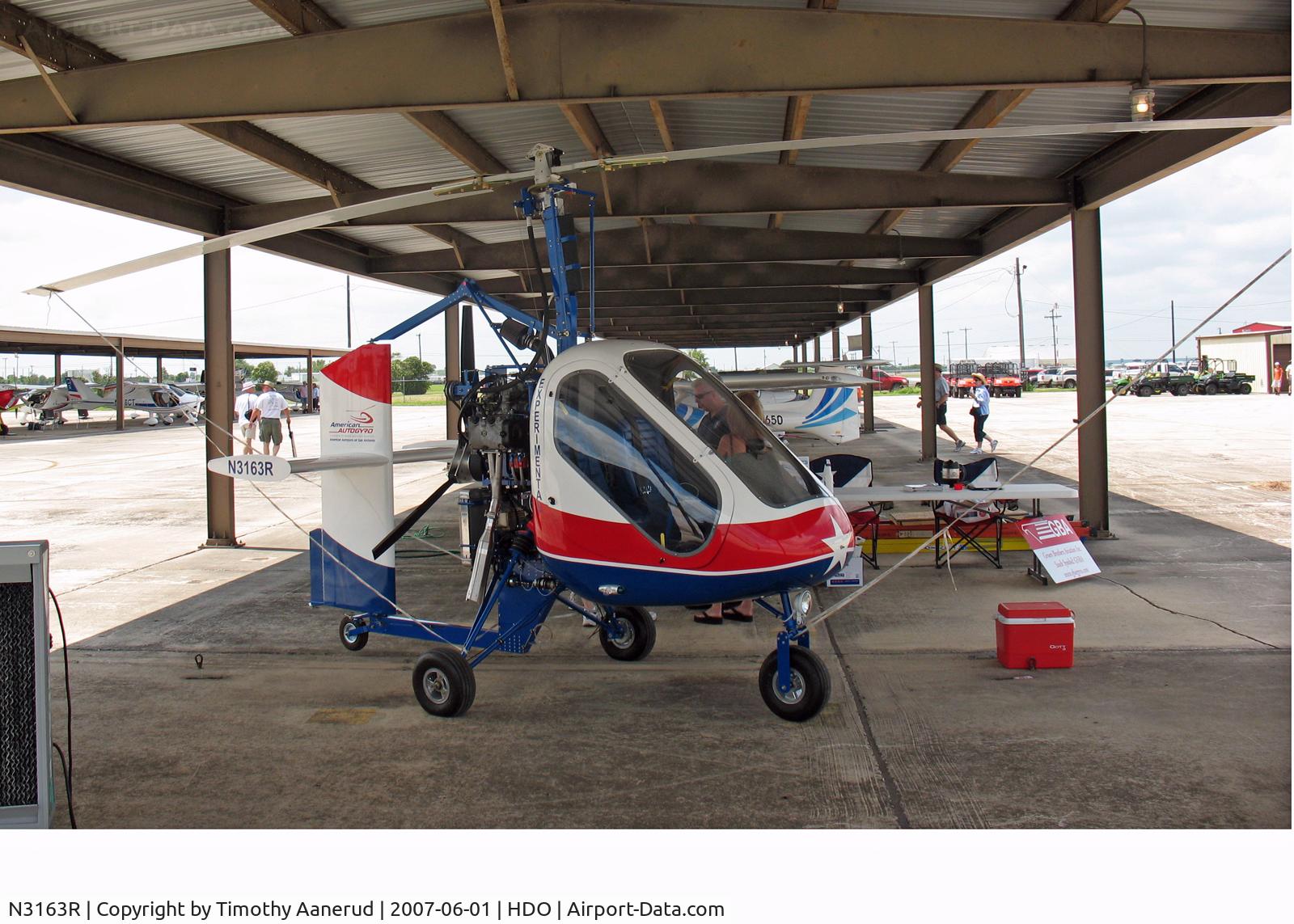N3163R, 2007 American Autogyro SparrowHawk C/N SH20040006K, The EAA Texas Fly-In