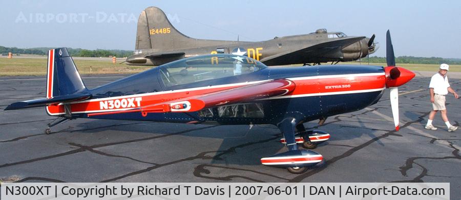 N300XT, 1991 Extra EA-300 C/N 023, 1991 Extra Flugzeugbau 300 aerobatic plane in Danville Va. for the weekends Southside Sky-Fest.