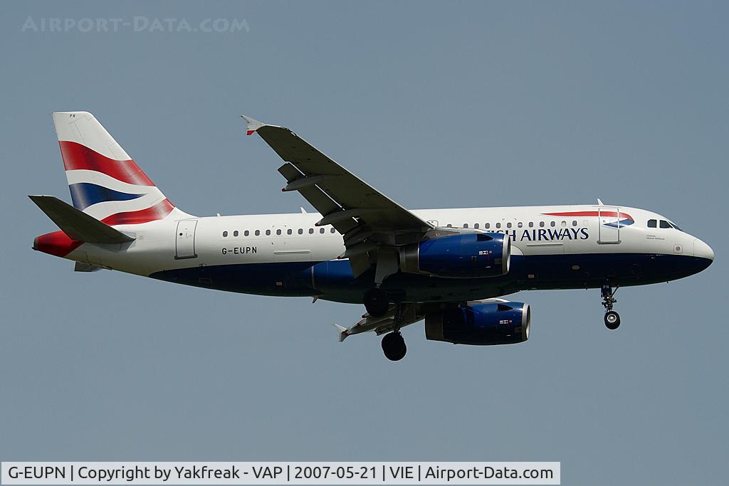 G-EUPN, 2000 Airbus A319-131 C/N 1261, British Airways Airbus 319