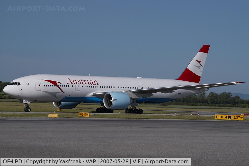 OE-LPD, 2006 Boeing 777-2Z9/ER C/N 35960, Austrian Airlines Boeing 777-200