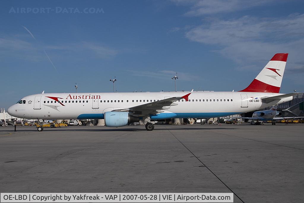 OE-LBD, 1998 Airbus A321-211 C/N 920, Austrian Airlines Airbus 321