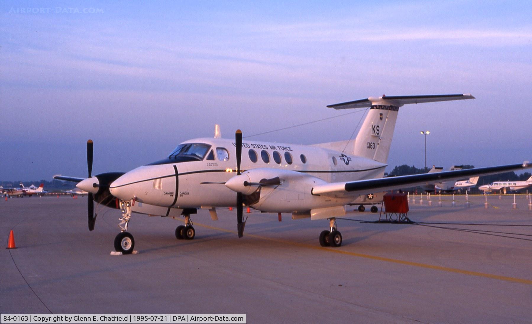 84-0163, 1984 Beech C-12U Huron C/N BL-093, C-12F at sunrise