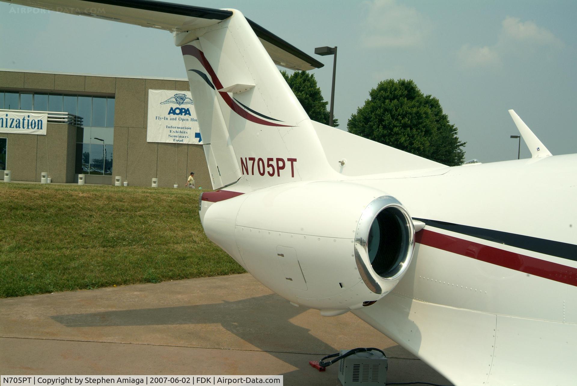 N705PT, 2007 Eclipse Aviation Corp EA500 C/N 000014, Eclipse at the AOPA Open House