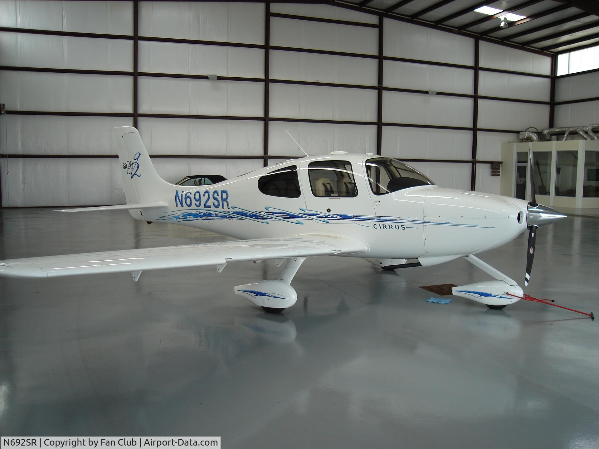 N692SR, 2006 Cirrus SR20 GTS C/N 1701, In Hanger Photo