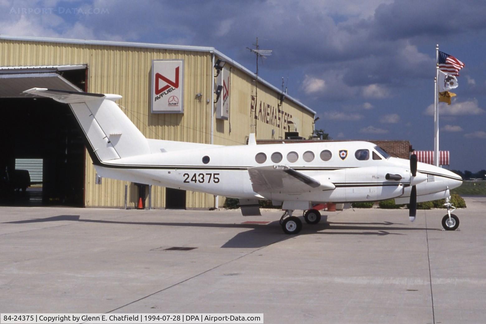 84-24375, 1984 Beech C-12D Huron C/N BP-46, C-12D at the Planemasters ramp