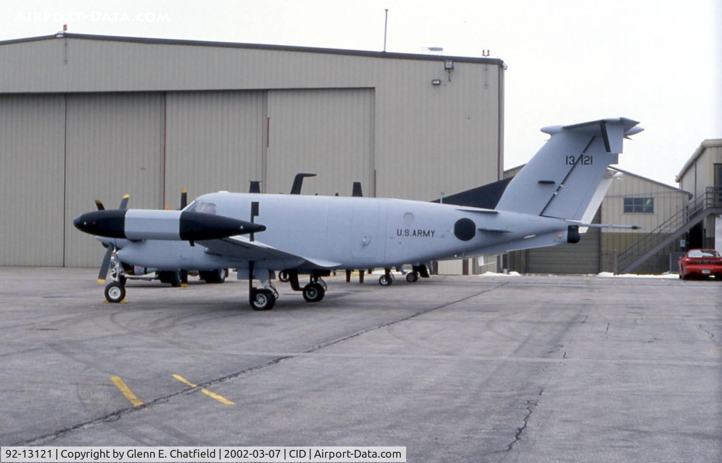 92-13121, 1992 Beech RC-12P Huron C/N FE-027, RC-12P on the Rockwell-Collins ramp