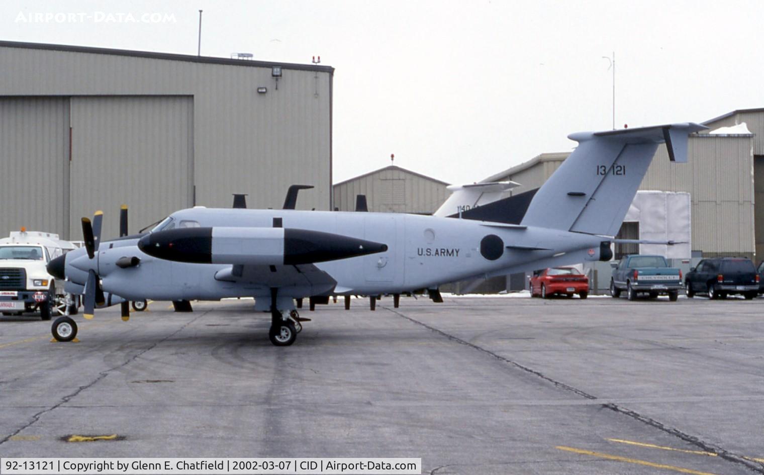 92-13121, 1992 Beech RC-12P Huron C/N FE-027, RC-12P on the Rockwell-Collins ramp