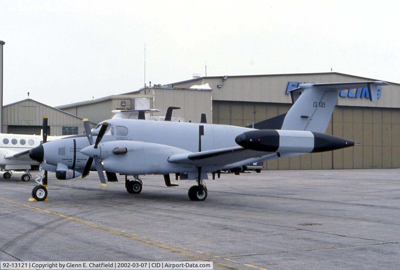 92-13121, 1992 Beech RC-12P Huron C/N FE-027, RC-12P on the Rockwell-Collins ramp