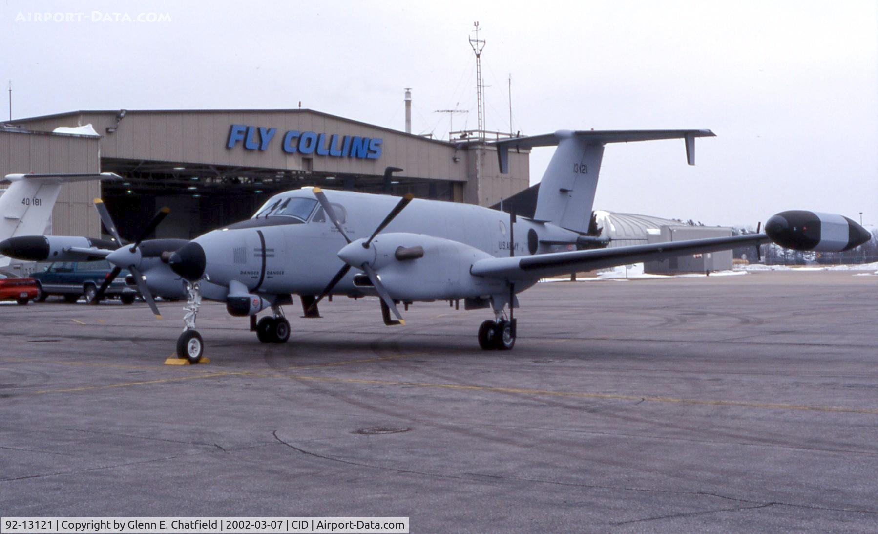 92-13121, 1992 Beech RC-12P Huron C/N FE-027, RC-12P on the Rockwell-Collins ramp