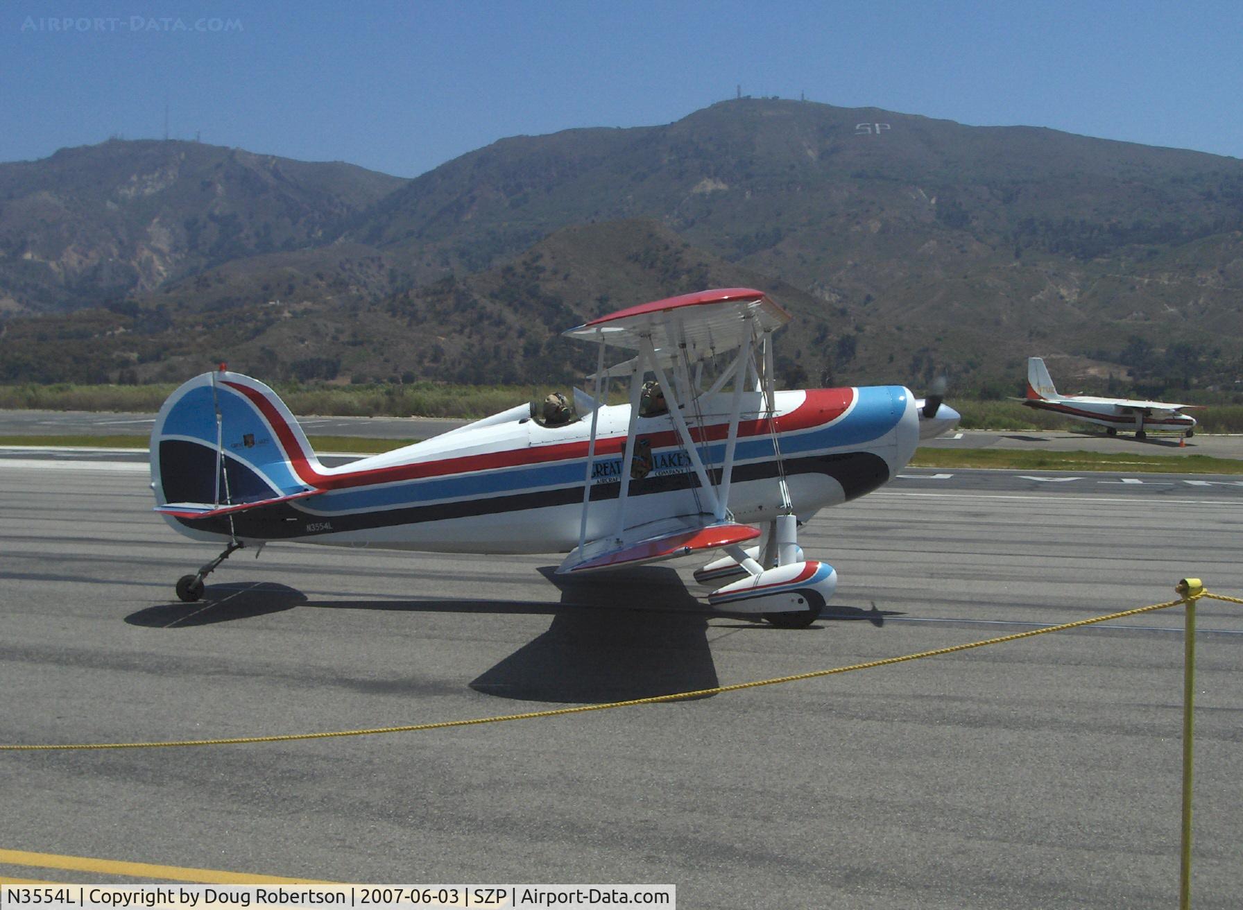 N3554L, 1978 Great Lakes 2T-1A-2 Sport Trainer C/N 0801, 1978 Great Lakes 2T-1A-2, Lycoming IO-360-B1F6 180 Hp, 4 aileron model, inverted fuel & oil systems, CS prop, taxi