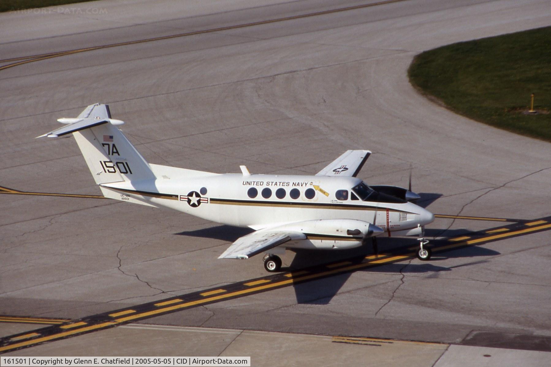 161501, Beech UC-12B Huron C/N BJ-49, UC-12B taxiing by the control tower