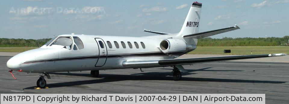 N817PD, 1990 Cessna 560 C/N 560-0075, 1990 Cessna 560 in Danville Va.