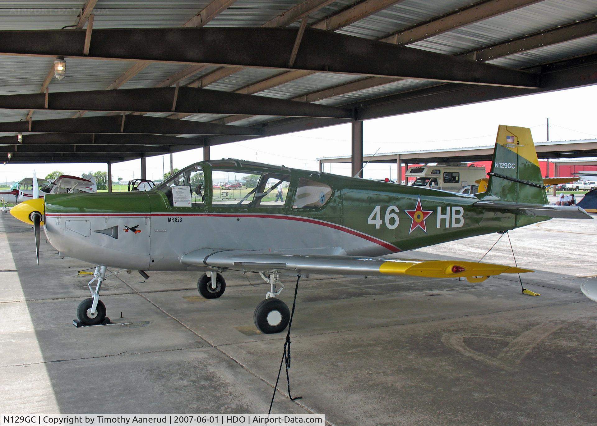 N129GC, 1980 IAR IAR-823 C/N 55, The EAA Texas Fly-In, Romanian Military Trainer/Liaison, Lycoming IO-540, aerobatic +6/-3 G's