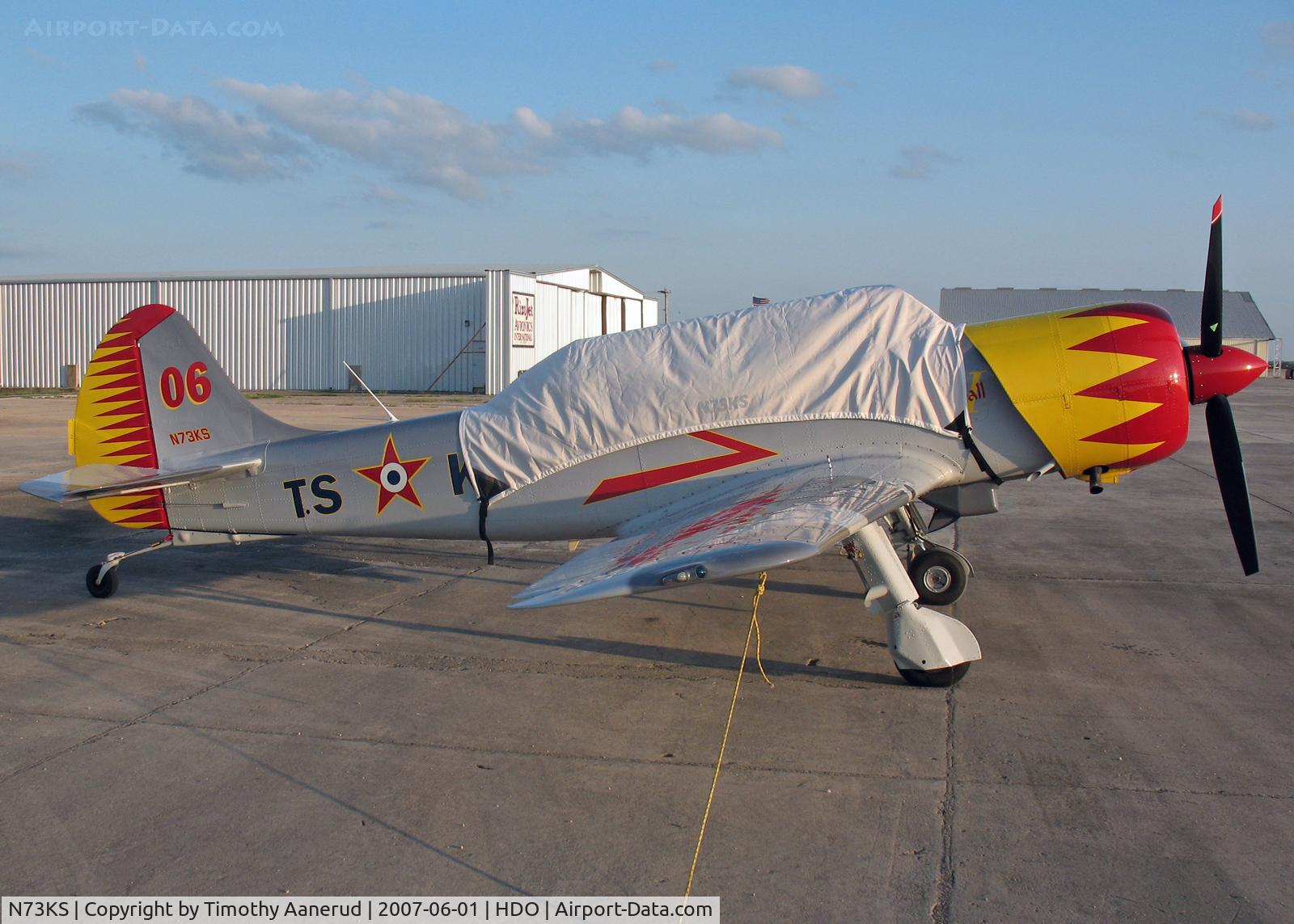 N73KS, 2001 Yakovlev (Aerostar) Yak-52TW C/N 0112230, The EAA Texas Fly-In