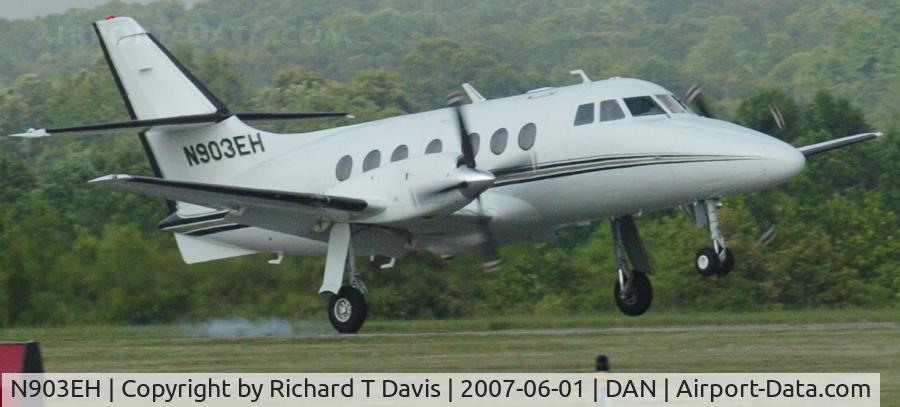 N903EH, 1982 British Aerospace BAe Jetstream 3101 C/N 605, 1992 Jetstream 3101 landing in Danville Va.