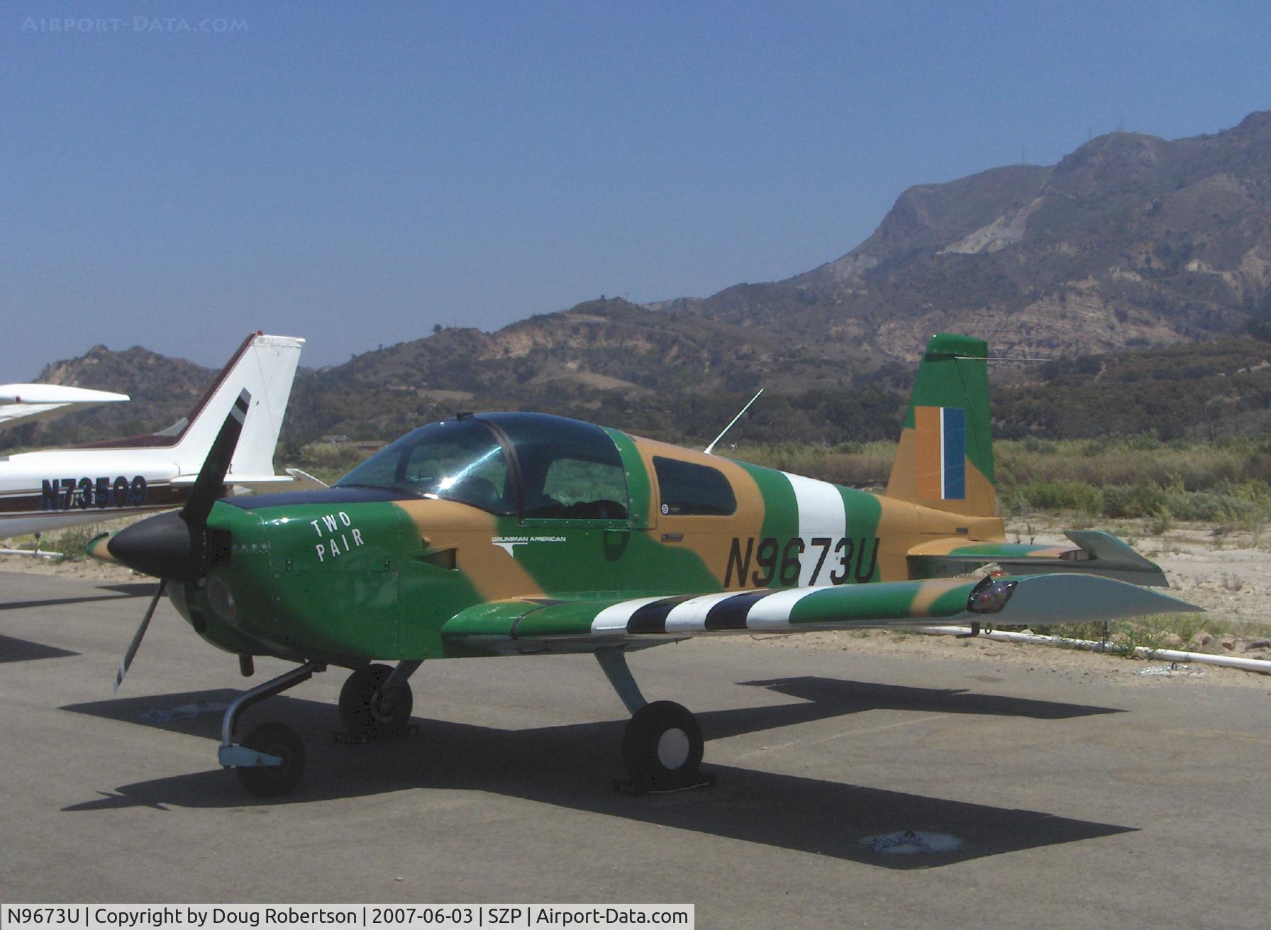 N9673U, Grumman American AA-1C Lynx C/N AA1C0092, Grumman-American AA-1C T-CAT, 'Two Pair', Lycoming O-235-L2C 115 Hp