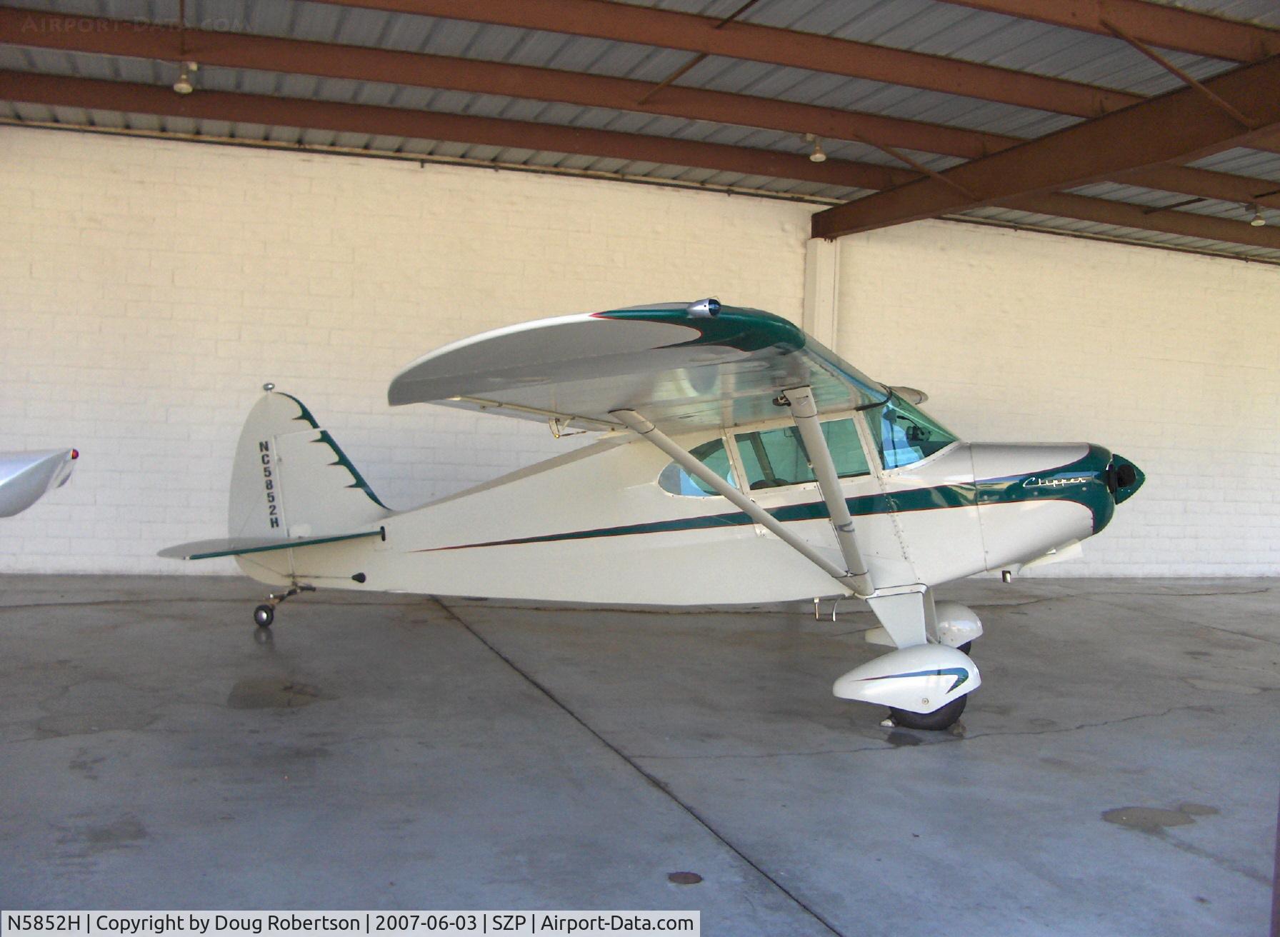 N5852H, 1949 Piper PA-16 Clipper C/N 16-462, 1949 Piper PA-16 CLIPPER, Lycoming O-235-C1 115 Hp
