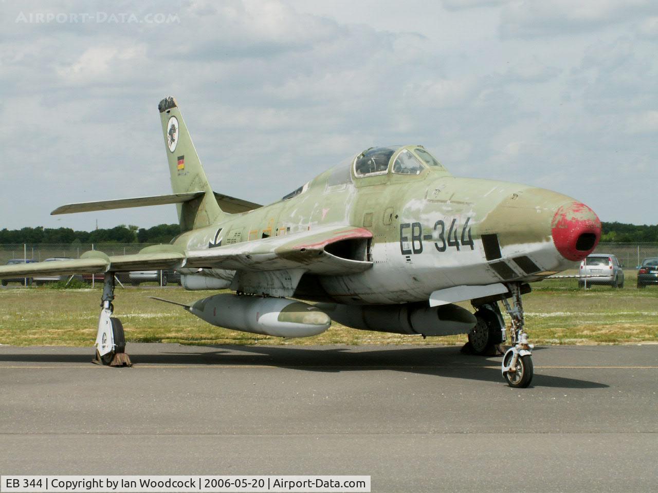 EB 344, 1955 Republic RF-84F Thunderflash C/N 52-7346, Republic RF-84F/Preserved/Berlin-Gatow