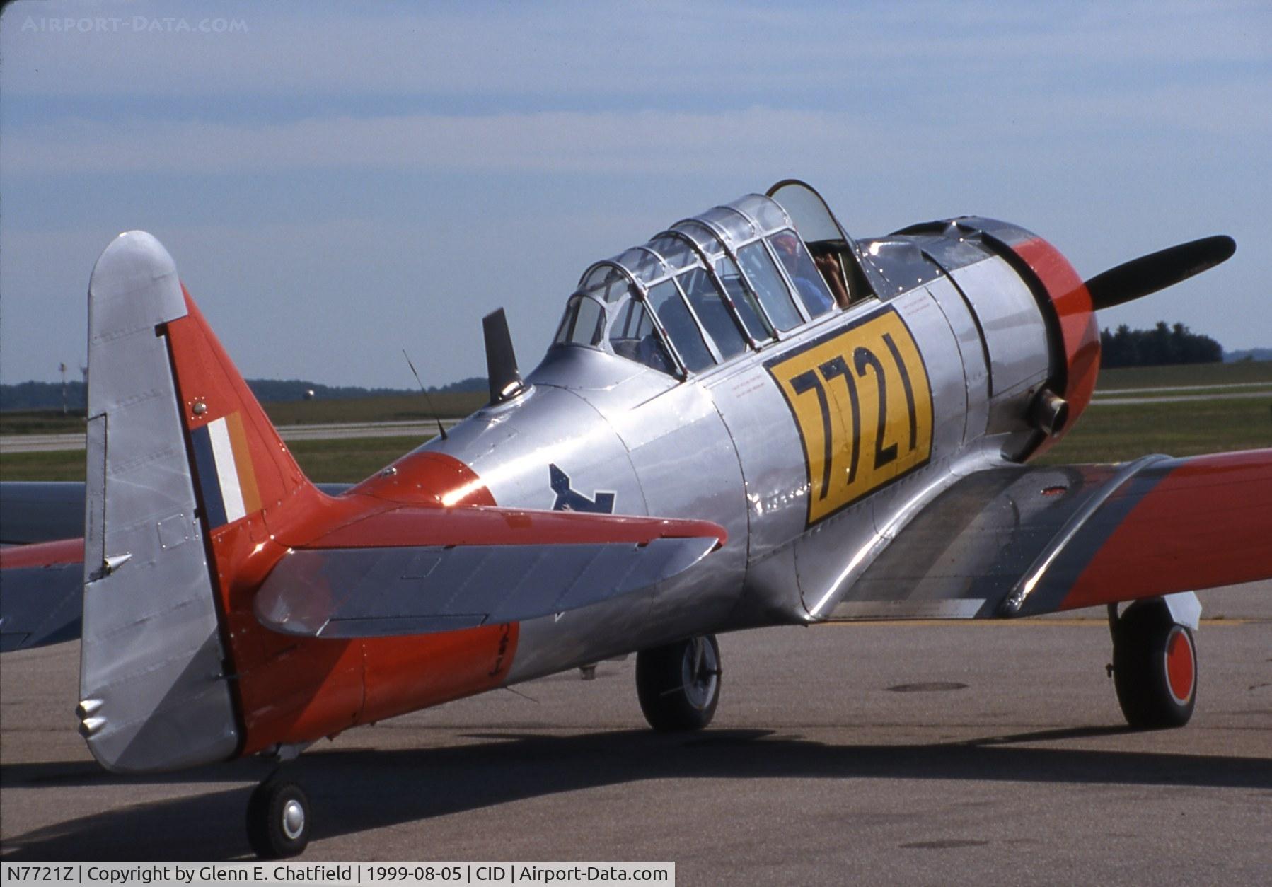 N7721Z, North American LT-6G Texan C/N SA068, A very clean machine