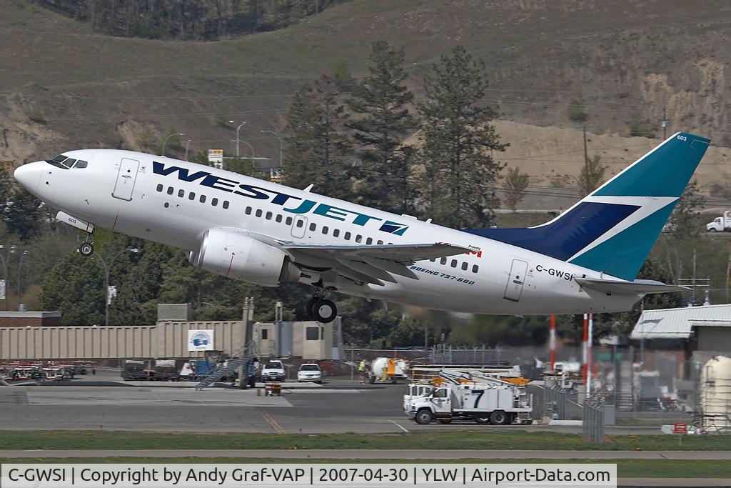 C-GWSI, 2005 Boeing 737-6CT C/N 34286, West Jet B737-600