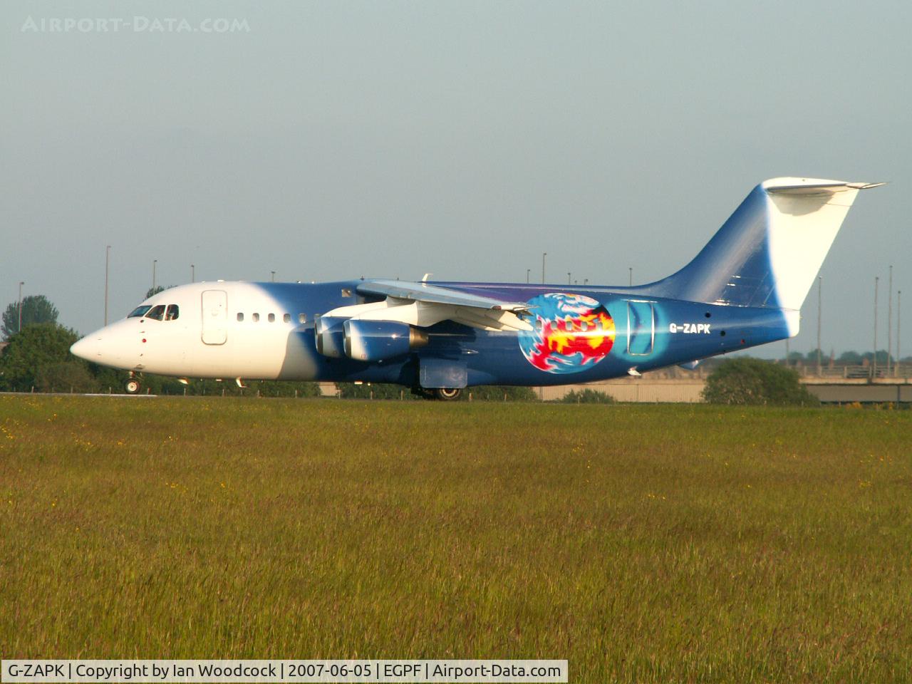 G-ZAPK, 1989 British Aerospace BAe.146-200QC Quick Change C/N E2148, BAe 146/Glasgow