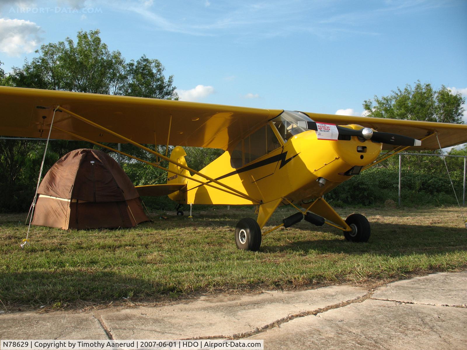 N78629, 1947 Piper PA-11 Cub Special C/N 11-1390, The EAA Texas Fly-In. 2007 Grand Champion Classic
