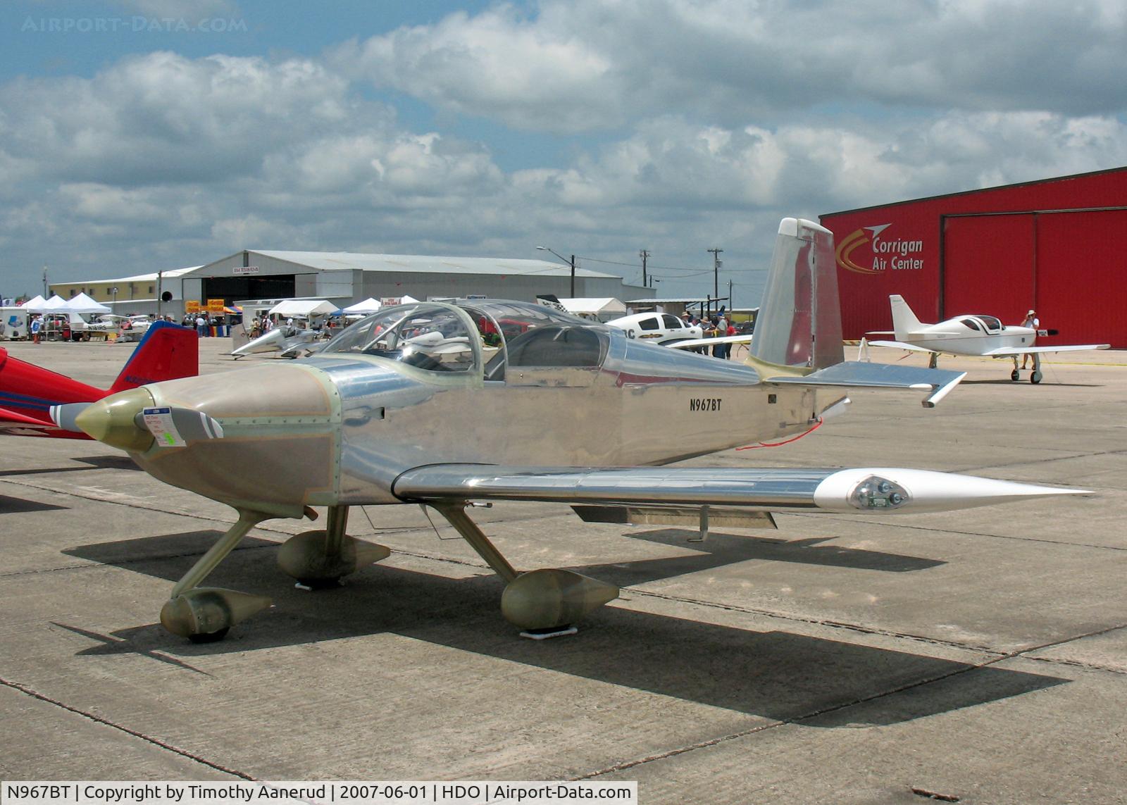 N967BT, 2007 Vans RV-7A C/N 71930, The EAA Texas Fly-In, next year I'll be pretty like a butterfly