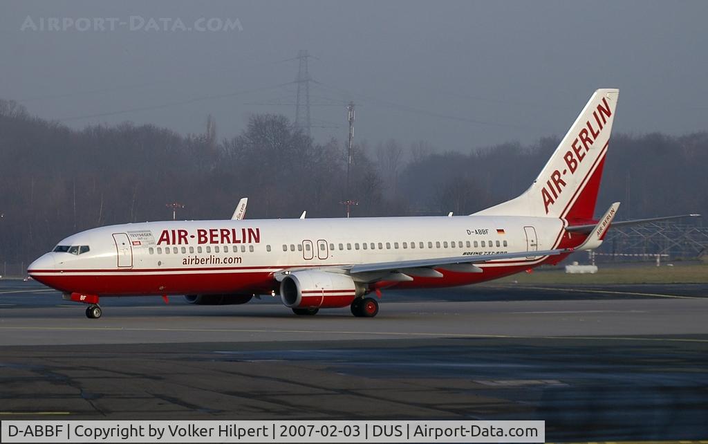 D-ABBF, 2002 Boeing 737-86J C/N 32917, ready to take off
