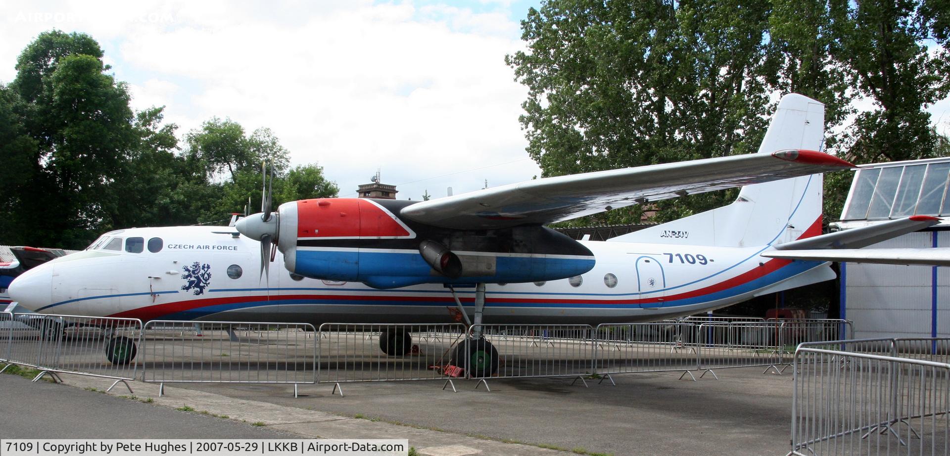 7109, Antonov An-24V C/N 17307109, Antonov An24 on display at the Kbely museum, Prague