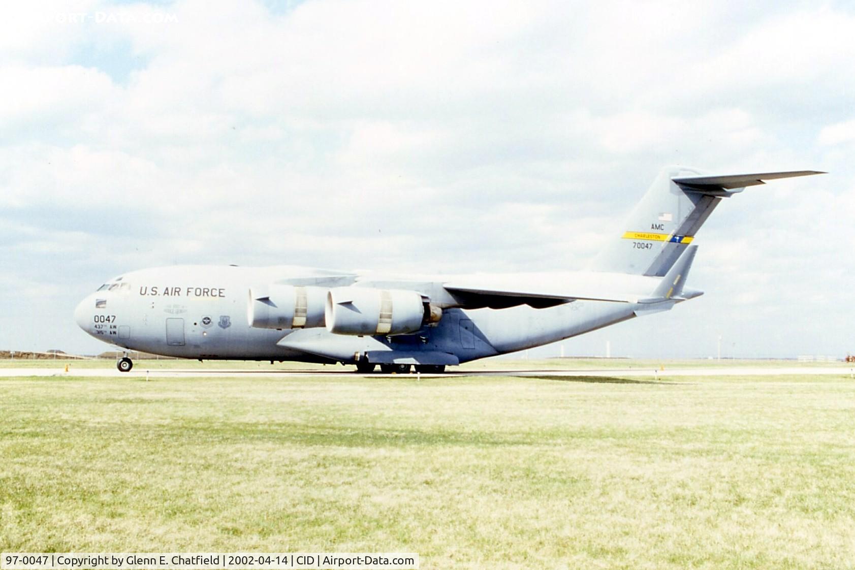 97-0047, 1997 Boeing C-17A Globemaster III C/N P-47, C-17A parked on taxiway D
