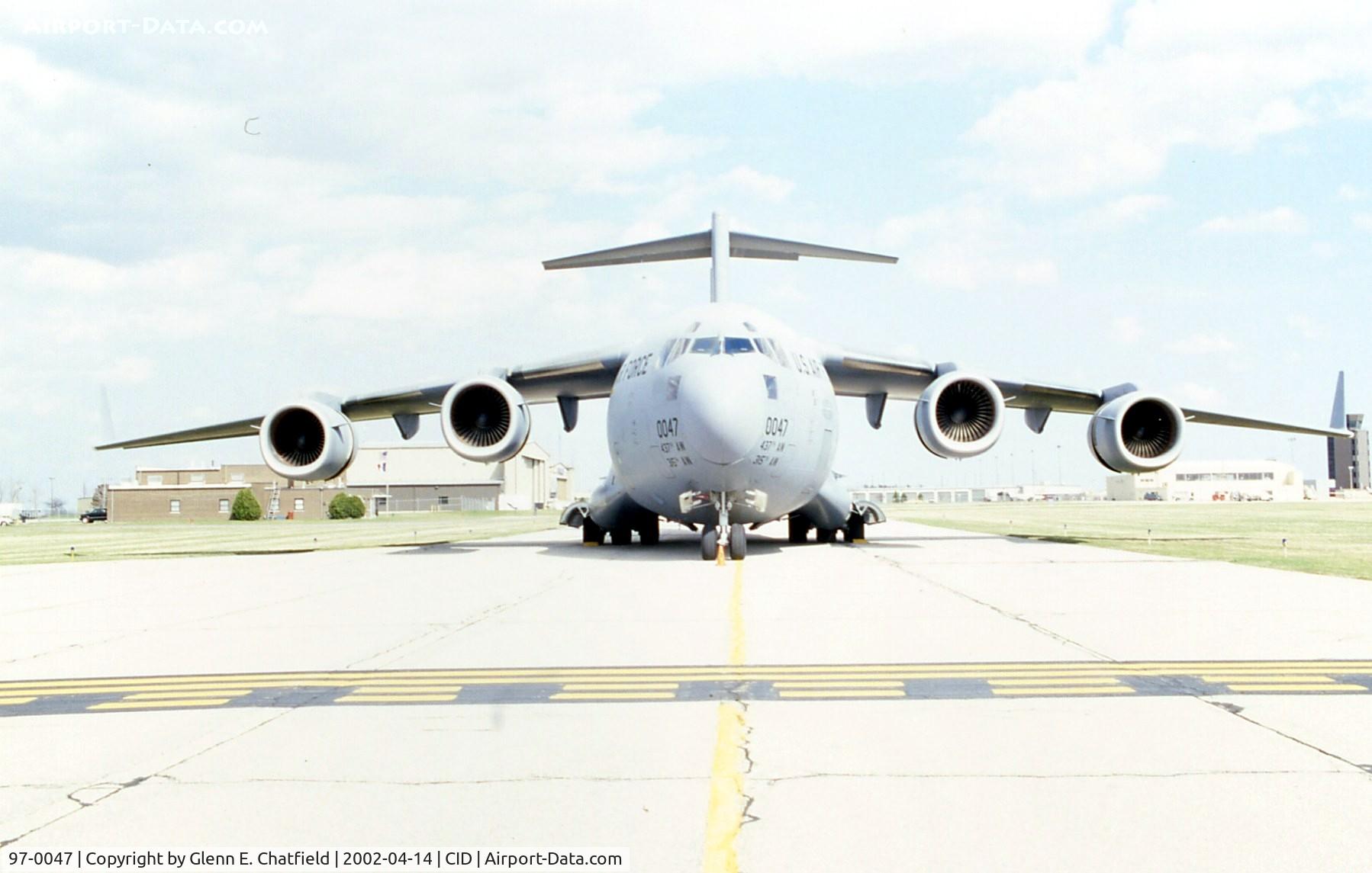 97-0047, 1997 Boeing C-17A Globemaster III C/N P-47, C-17A parked on taxiway D