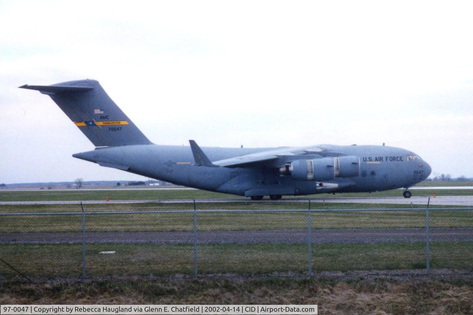 97-0047, 1997 Boeing C-17A Globemaster III C/N P-47, C-17A parked on taxiway D