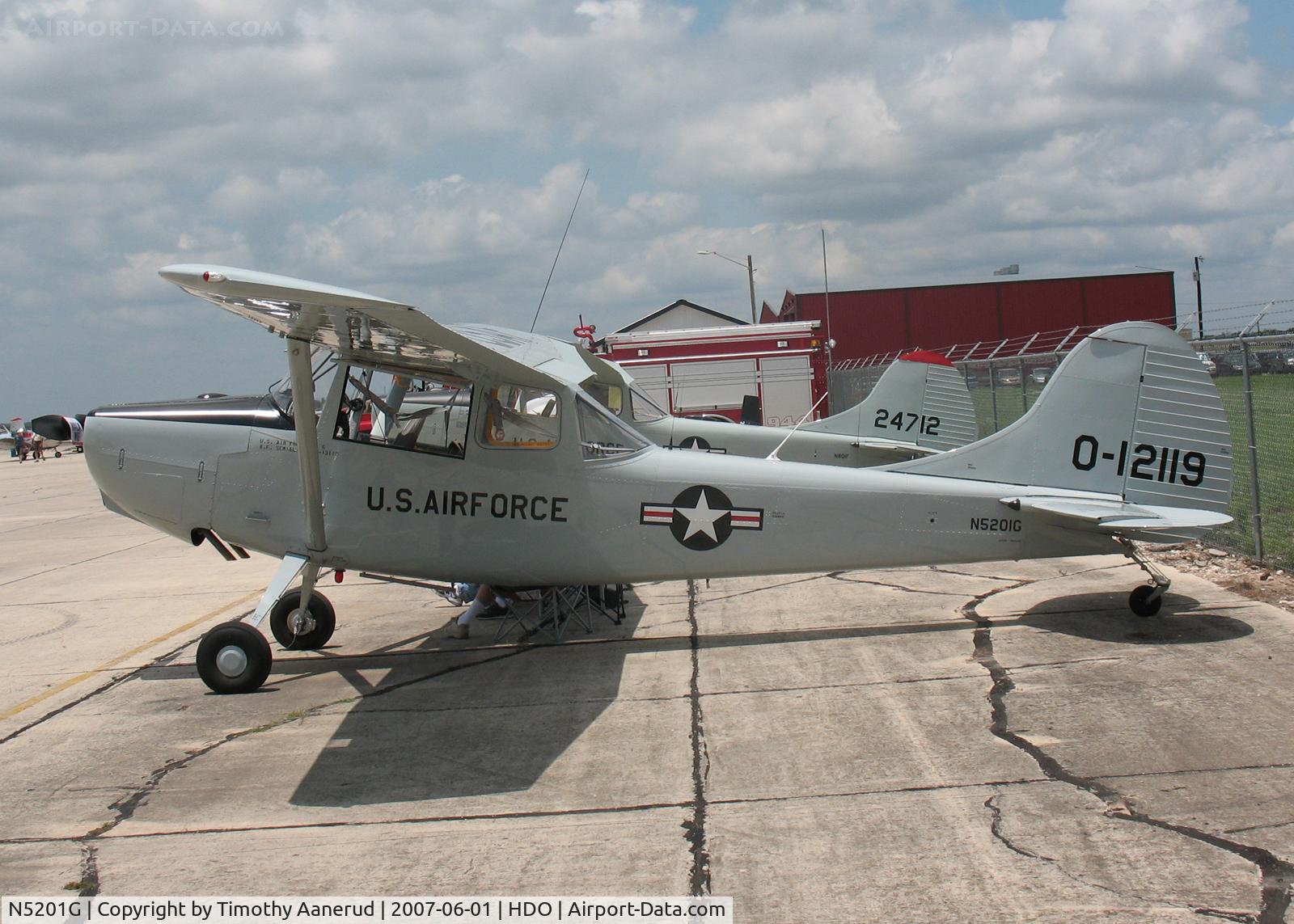N5201G, Cessna 305A C/N 22433, The EAA Texas Fly-In, 51-12119. 2007 Grand Champion Warbird