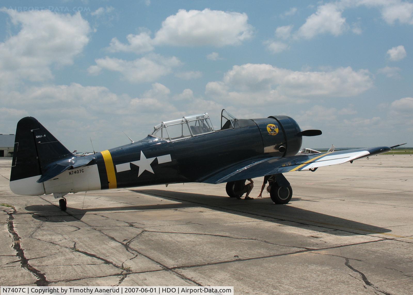 N7407C, North American SNJ-4 Texan C/N 88-13345, The EAA Texas Fly-In