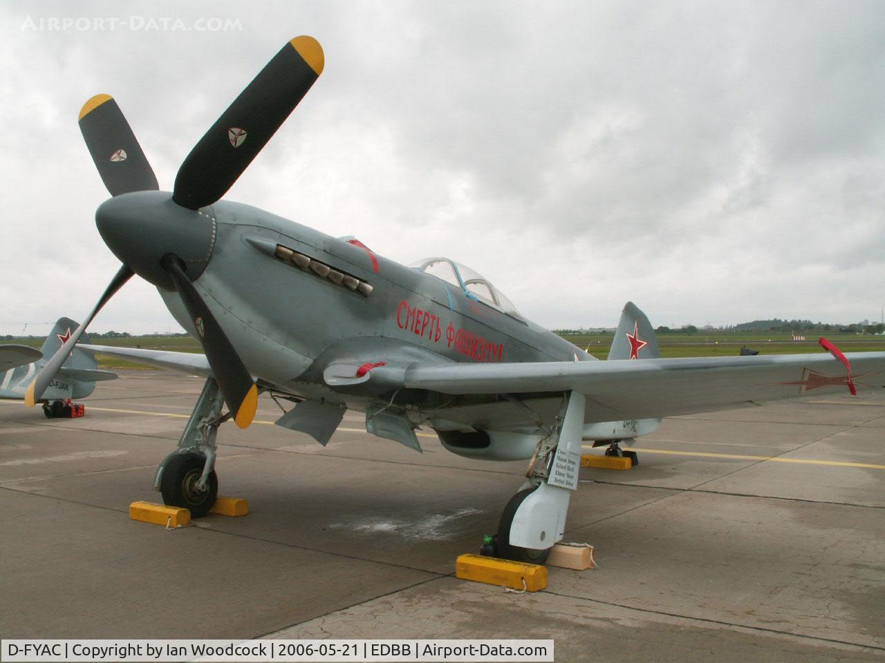 D-FYAC, 1946 Yakovlev Yak-3UA C/N 470109, Yakovlev Yak-3/Berlin-ILA Show