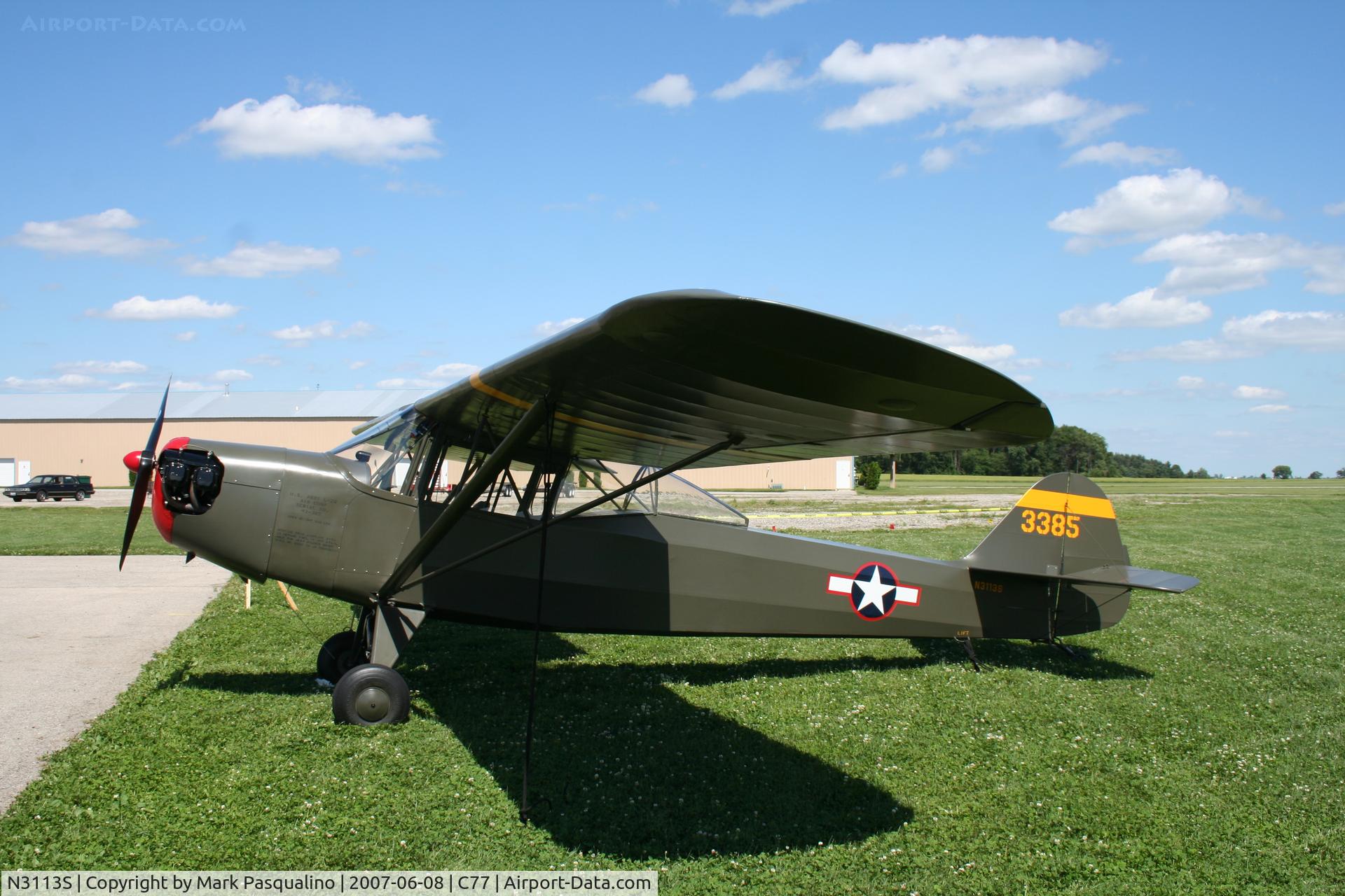 N3113S, Taylorcraft L-2B C/N 4960, Taylorcraft L-2B
