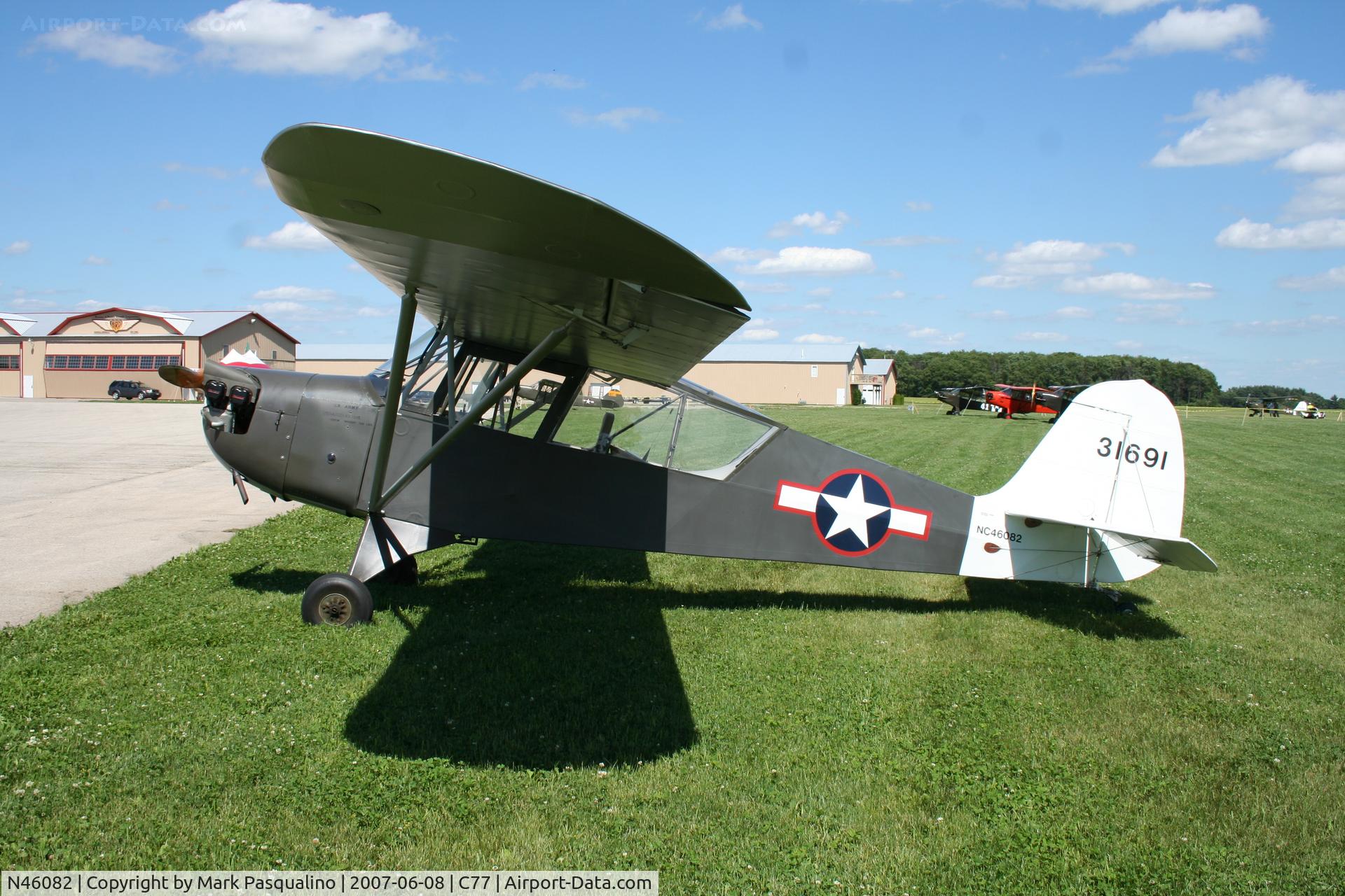 N46082, 1942 Aeronca 0-58B Grasshopper C/N 058B6212, Aeronca O-58B