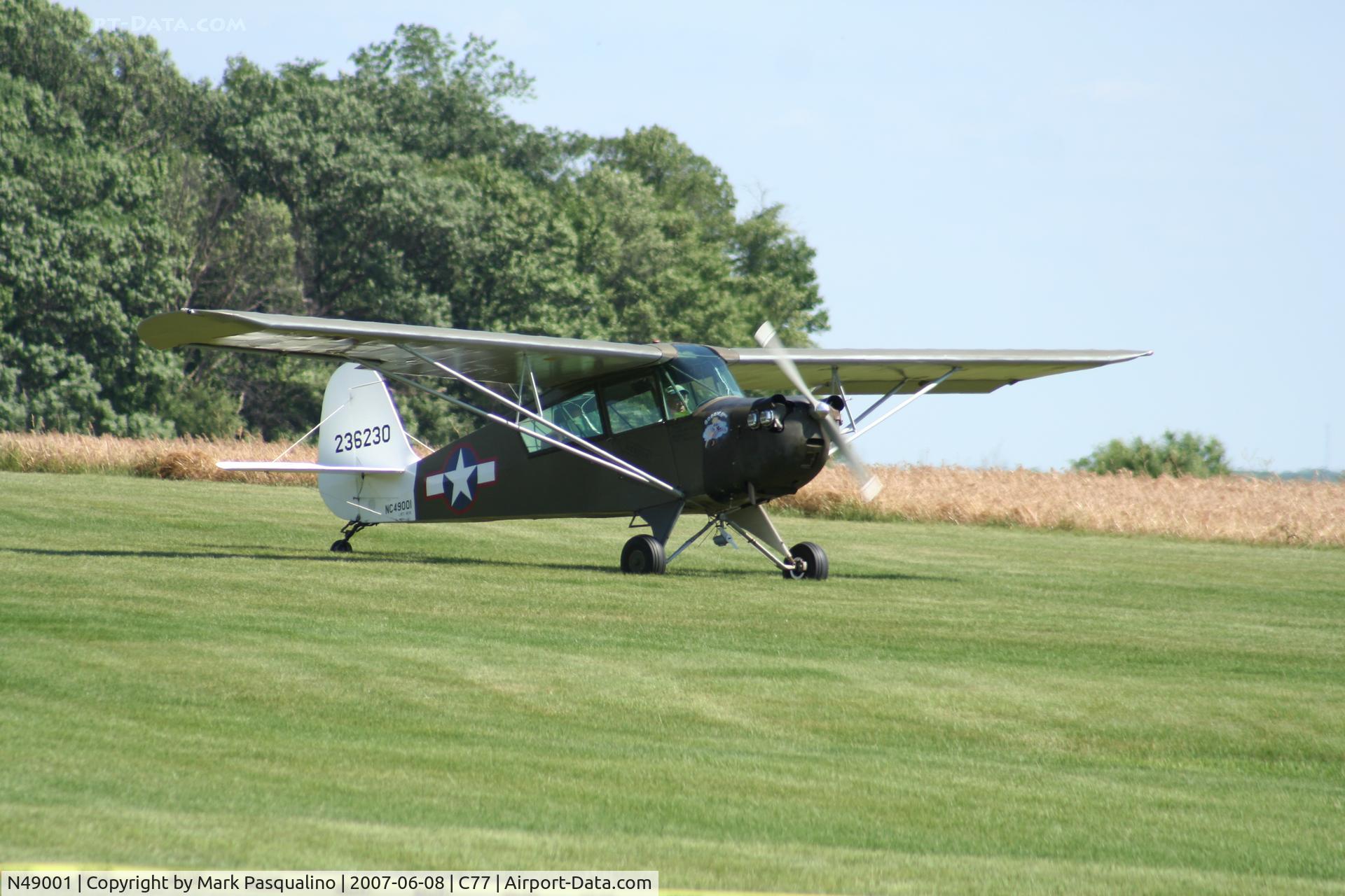 N49001, 1942 Aeronca 0-58B Grasshopper C/N 058B2562, Aeronca O-58B