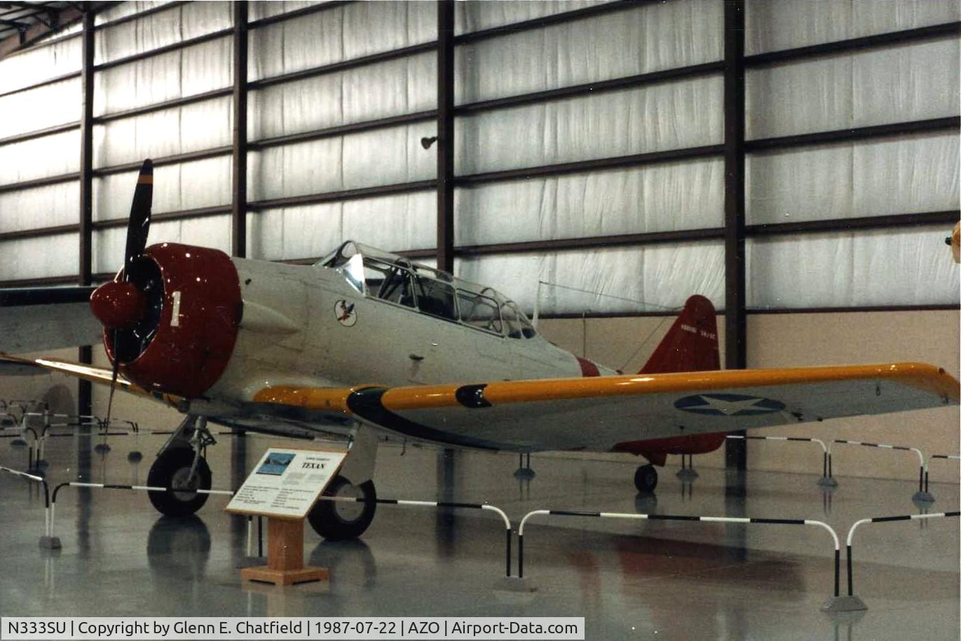 N333SU, 1958 North American SNJ-5 Texan Texan C/N 91005, SNJ-5C at the Kalamazoo Air Zoo