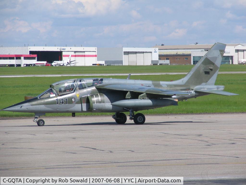 C-GQTA, 1981 Dassault-Dornier Alpha Jet A C/N 0141, Came in at YYC on it`s way to Victoria, BC.