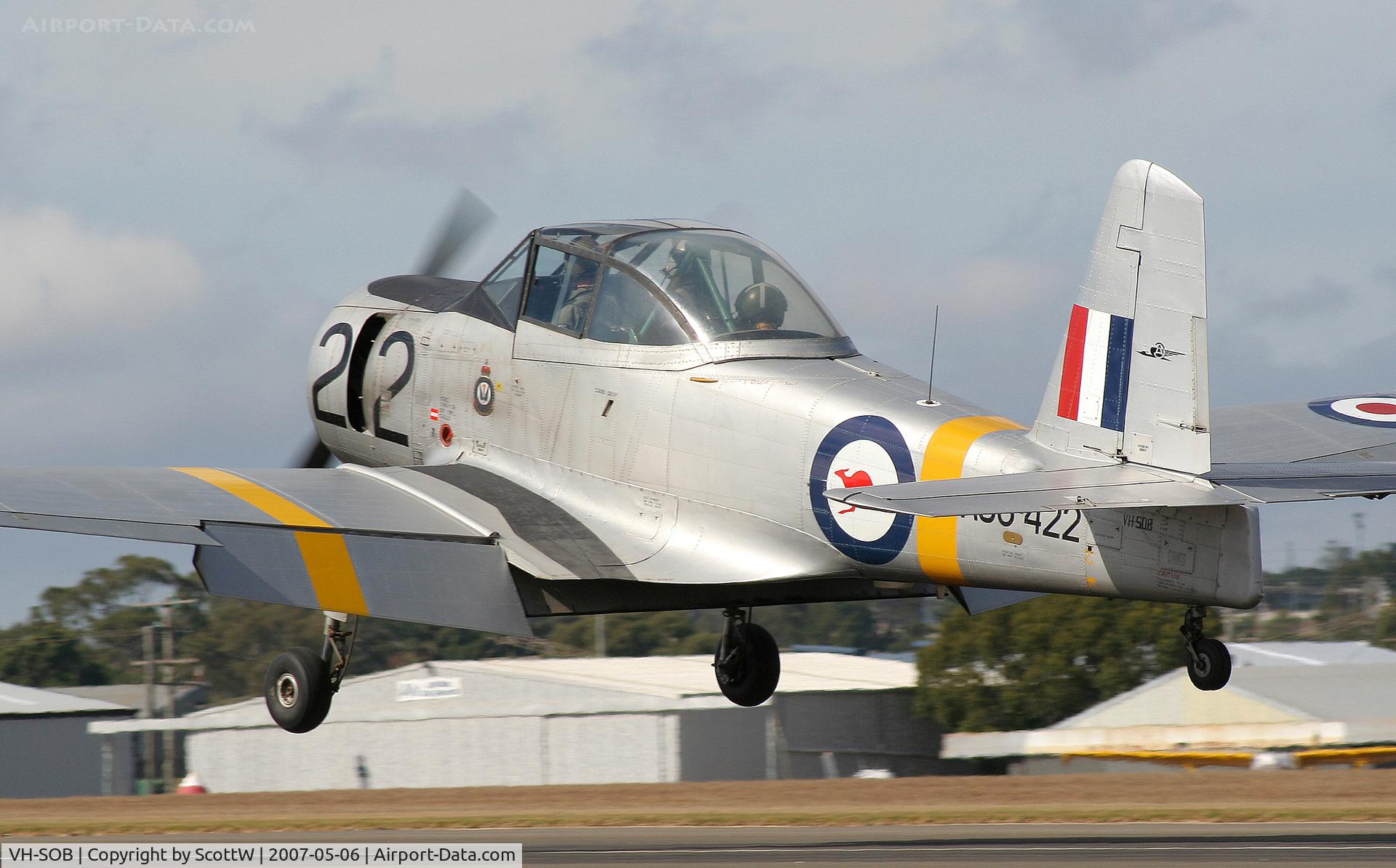 VH-SOB, 1956 Commonwealth CA-25 Winjeel C/N CA25-22, image taken at Toowoomba. Guido Zuccoli Memorial Fly-in