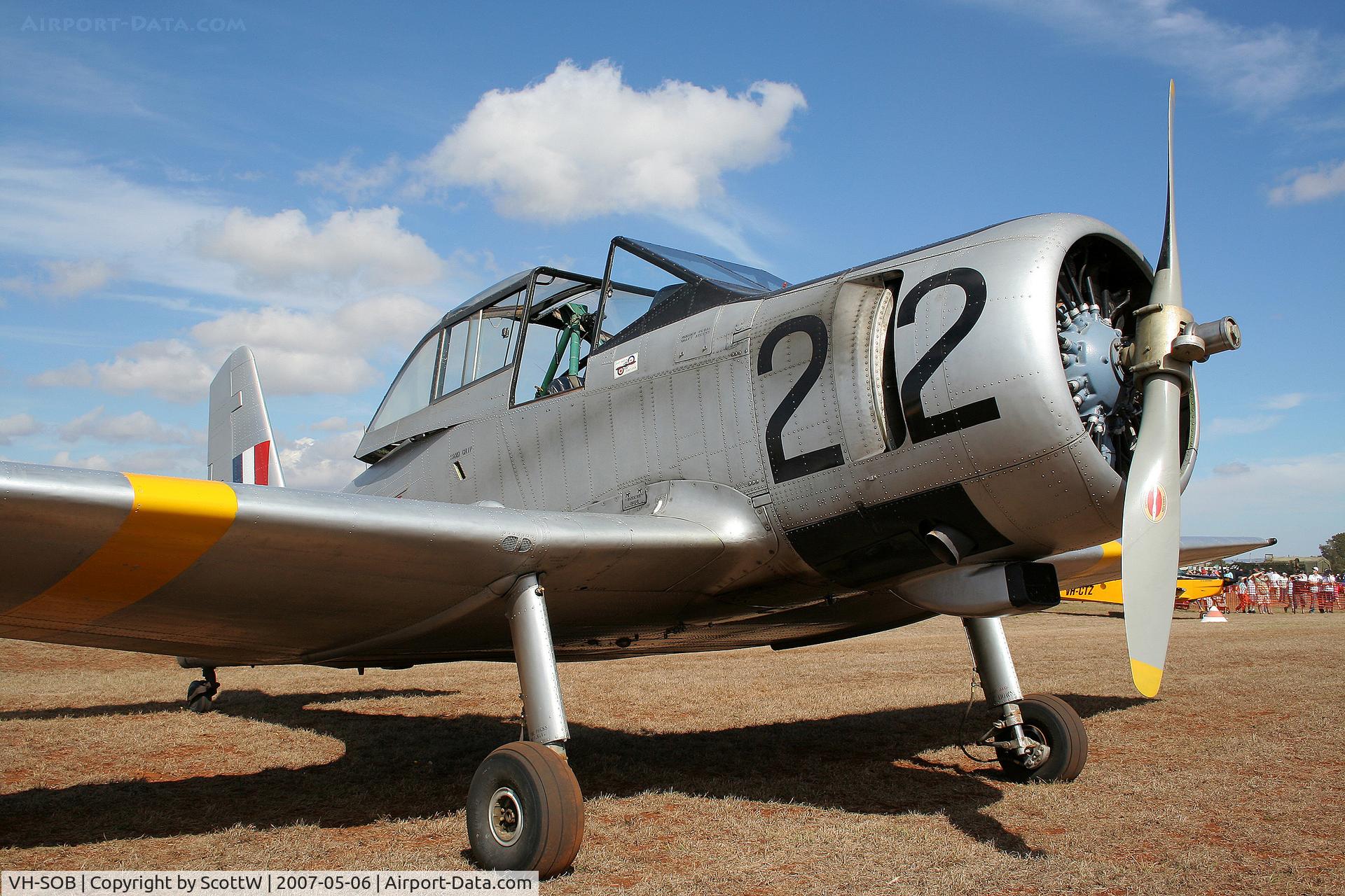 VH-SOB, 1956 Commonwealth CA-25 Winjeel C/N CA25-22, image taken at Toowoomba. Guido Zuccoli Memorial Fly-in